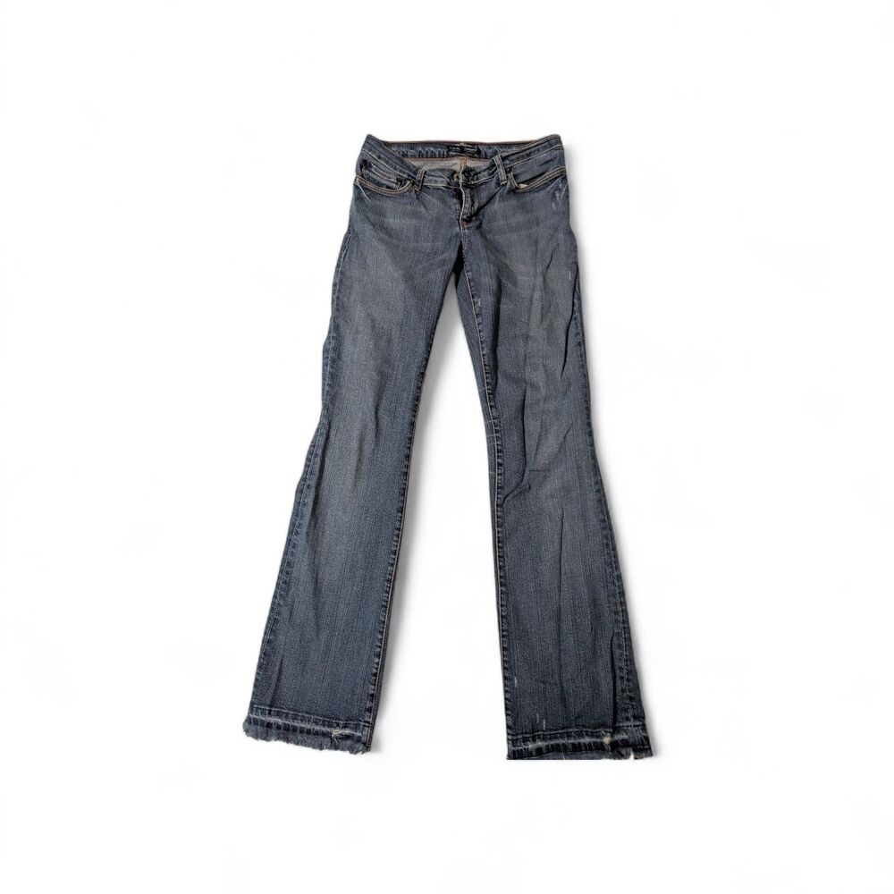Polo Jeans Co Women’s 27 Low Rise Flare Blue Denim Jeans Pre‑Owned